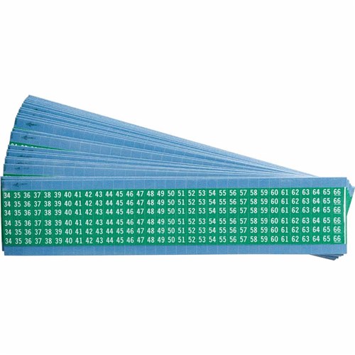 Brady WM-34-66-GR-PK Vinyl Cloth Wire Marker 34-66 Green  25 cards/pkg