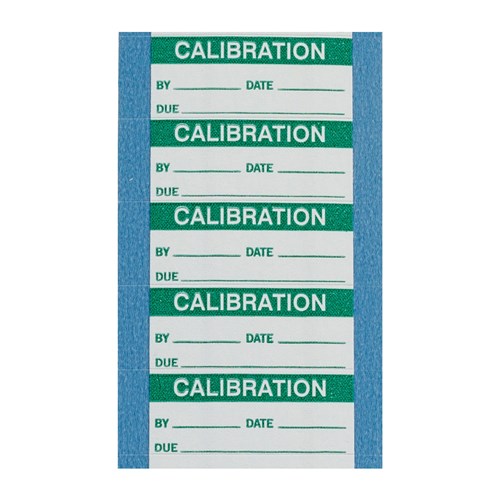 Brady WO-10-VP Repositionable Vinyl Write-On Calibration Label - 5/PK