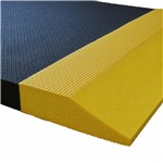 AcroMat 100-1-5-49-YB-B-T 100-1 Series Premium Anti-Fatigue Mat - 5/8" thick - 5' x 49' - Black - Textured - Yellow Border