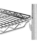 InterMetro Industries 1436QC qwikSLOT Wire Display Shelf - Chrome,14" x 36"