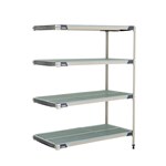 InterMetro Industries 5AX317GX3 5AX317GX3 5-Shelf Plastic Industrial Shelving Add-On Unit - 18" x 24" x 74"