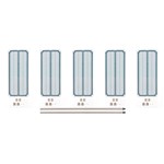 InterMetro Industries 5AX347GX3 5AX347GX3 5-Shelf Plastic Industrial Shelving Add-On Unit - 18" x 42" x 74"