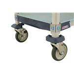 InterMetro Industries 5X337EGX3 5X337EGX3 5-Shelf Industrial Plastic Shelving Mobile Cart - Solid Bottom Shelf - 18" x 36" x 79.3125"