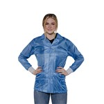 Transforming Technologies JKC 9029LB - 9010 Series ESD Lab Jacket - Collared - Knit Cuff - Light Blue - 5X-Large