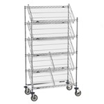 InterMetro Industries DC36EC Super Erecta Slanted Shelf Rack with Five Slanted Shelves - 18" x 36"