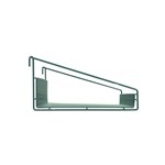 InterMetro Industries GS1436K3 SmartWall Grid Shelf with Retaining Ledge - Metroseal Green Epoxy - 14" x 36"