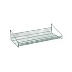 InterMetro Industries GS1436K3 SmartWall Grid Shelf with Retaining Ledge - Metroseal Green Epoxy - 14" x 36"