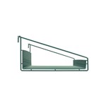 InterMetro Industries GS1448K3 SmartWall Grid Shelf with Retaining Ledge - Metroseal Green Epoxy - 14" x 48"