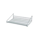 InterMetro Industries GS1830K3 SmartWall Grid Shelf with Retaining Ledge - Metroseal Green Epoxy - 18" x 30"