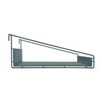 InterMetro Industries GS1830K3 SmartWall Grid Shelf with Retaining Ledge - Metroseal Green Epoxy - 18" x 30"