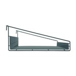 InterMetro Industries GS1836K3 SmartWall Grid Shelf with Retaining Ledge - Metroseal Green Epoxy - 18" x 36"