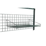 InterMetro Industries GS1836K3 SmartWall Grid Shelf with Retaining Ledge - Metroseal Green Epoxy - 18" x 36"