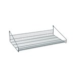 InterMetro Industries GS1836K3 SmartWall Grid Shelf with Retaining Ledge - Metroseal Green Epoxy - 18" x 36"