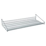 InterMetro Industries GS1848K3 SmartWall Grid Shelf with Retaining Ledge - Metroseal Green Epoxy - 18" x 48"