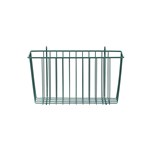 InterMetro Industries H209K3 Storage Basket for Super Erecta Wire Shelving and SmartWall Wall Shelving - Metroseal Green Epoxy - 13.375" x 5" x 7"