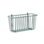 InterMetro Industries H209K3 Storage Basket for Super Erecta Wire Shelving and SmartWall Wall Shelving - Metroseal Green Epoxy - 13.375" x 5" x 7"