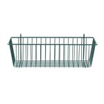 InterMetro Industries H210K3 Storage Basket for Super Erecta Wire Shelving and SmartWall Wall Shelving - Metroseal Green Epoxy - 17.375" x 7.5" x 5"