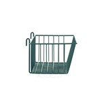 InterMetro Industries H210K3 Storage Basket for Super Erecta Wire Shelving and SmartWall Wall Shelving - Metroseal Green Epoxy - 17.375" x 7.5" x 5"