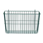 InterMetro Industries H212K3 Storage Basket for Super Erecta Wire Shelving and SmartWall Wall Shelving - Metroseal Green Epoxy - 17.375" x 7.5" x 10"