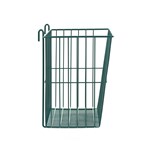 InterMetro Industries H212K3 Storage Basket for Super Erecta Wire Shelving and SmartWall Wall Shelving - Metroseal Green Epoxy - 17.375" x 7.5" x 10"