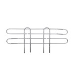 InterMetro Industries L14N-4C Super Erecta 4" High Stackable Ledge for Wire Shelving - Chrome - 14"