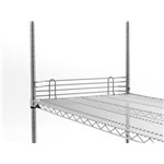 InterMetro Industries L24N-4C Super Erecta 4" High Stackable Ledge for Wire Shelving - Chrome - 24"