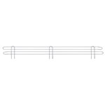 InterMetro Industries L42N-4C Super Erecta 4" High Stackable Ledge for Wire Shelving - Chrome - 42"