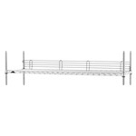 InterMetro Industries L54N-4C Super Erecta 4" High Stackable Ledge for Wire Shelving - Chrome - 54"