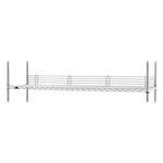 InterMetro Industries L60N-4C Super Erecta 4" High Stackable Ledge for Wire Shelving - Chrome - 60"