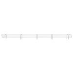 InterMetro Industries L72N-4C Super Erecta 4" High Stackable Ledge for Wire Shelving - Chrome - 72"