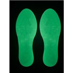 Ergomat LS-STEP-9.5-KIT-GLOW-T1 LeanStripe - GLOW - Arrow with no print - 9.5" x 3.5" - 20/PK