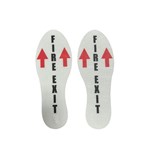 Ergomat LS-STEP-9.5-KIT-GLOW-T6 LeanStripe - GLOW - Arrow with text "FIRE EXIT" with arrows pointing up - 9.5" x 3.5"- 15/PK