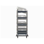 InterMetro Industries MXIV4 MXIV4 IV Transport/Storage Sloped Basket Cart - 24" x 42"