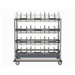 InterMetro Industries MXIV6 MXIV6 IV Transport/Storage Sloped Basket Cart - 24" x 60"