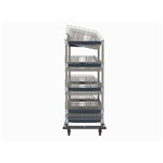 InterMetro Industries MXIV6 MXIV6 IV Transport/Storage Sloped Basket Cart - 24" x 60"